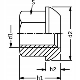 Priekabos rato kaiščio veržlė HL M22x1 5 6011