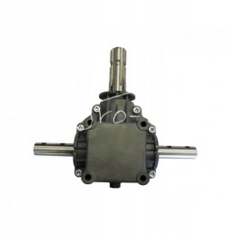 Dvipusė pavarų dėžė, skirta dviejų diskų barstytuvams