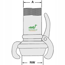 Bauer 76 3 kištukas su išoriniu sriegiu