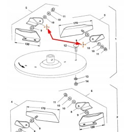 1618100 sėjamųjų mentelių komplektas