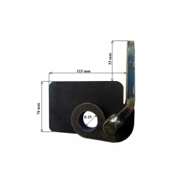 Apatinis vyris į šoną, išmetimo apatinis komplektas, skersmuo 25