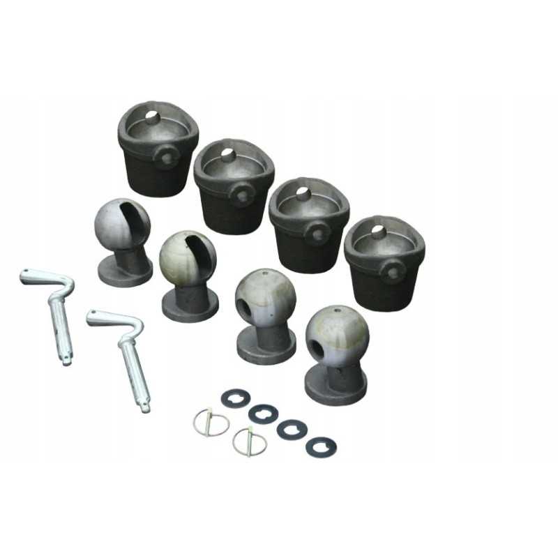 Kiper išvertimo rutuliai, komplektas, fi 60, po 3 5t, rinkinyje 4 vnt