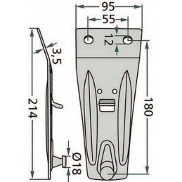 Kverneland Deutz vejapjovės peilių laikiklis