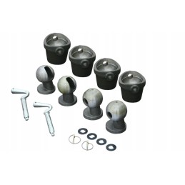 Kiper išvertimo rutuliai, komplektas, skersmuo 75, iki 8 tonų, rinkinyje 4 vnt.