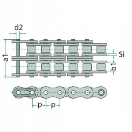 Rexnord 5m rexpro 16b 2 grandinė 835rp16b 2 5