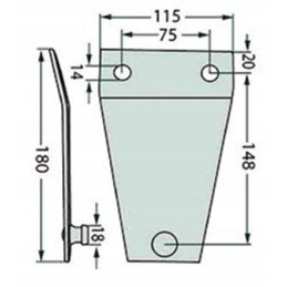 Pottinger vejapjovės peilių laikiklis