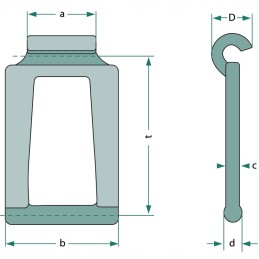 Speciali 78 5 mm barstymo grandinės jungtis 52820