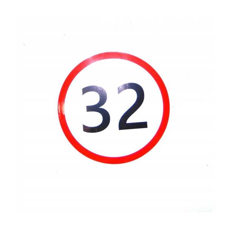 Lipdukas greičio apribojimas 32 km h traktoriams