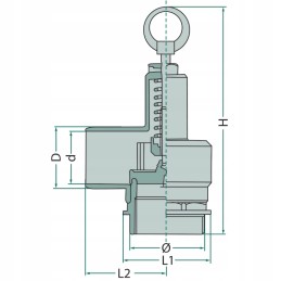 Statinės tanklaivio apsauginis vožtuvas 1 1 2