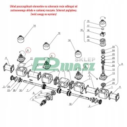Tvirtinimo rinkinys Tytan barstytuvui 2244 07 01 100 03