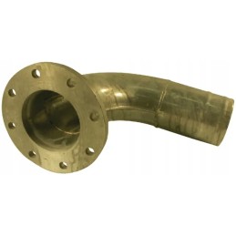 Alkūnė 90 su normaliu flanšu 6 su lizdu