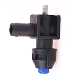 Purkštuvo galo jungtis su įpjovomis su varžtu