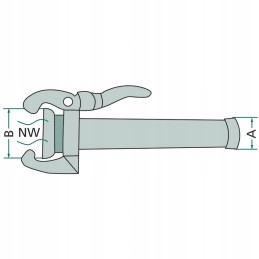 Kištukinė jungtis 4 colių 341 mm perrot sistema
