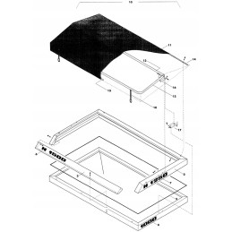 Brezentas barstytuvui Amazon za u za m 230x130cm