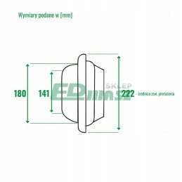 Vidinė jungtis 6c, itališkas sriegis 6c, skirtas vandens cisternai