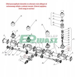 Ratas su 16 Unia titano barstytuvu, originalus