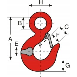 Krovinio kablys su 16 mm kabliuku