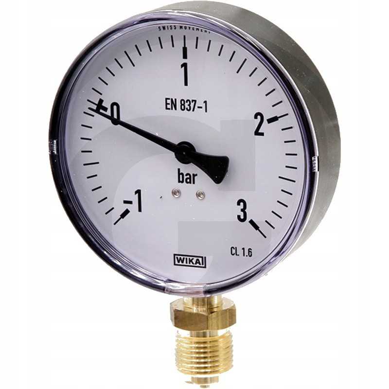 Vakuuminis slėgio matuoklis būgnelio tanklaiviui iki 3 barų