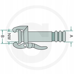Kištukinė jungtis 6 colių 312 mm perrot sistema