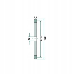 Grandinės žvaigždutė 08b 1 iš 24 102mm 12mm