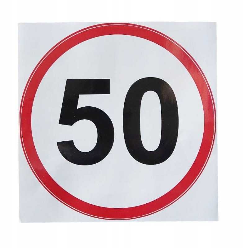 Lipdukas greičio apribojimas 50 km h traktoriams