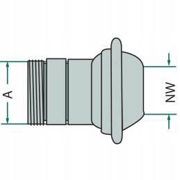 Lizdas su išoriniu sriegiu 4050220588