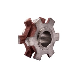 Lizdo ratas 50 mm skersinis griovelis 14 mm su 6 rcw sklaidytuvu