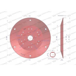 Darbinė diskinė rotacinė vejapjovė 1 65 m storio 5 mm