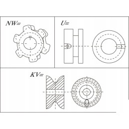 Mengele barstytuvo lizdo ratas 8x31 5 su fi 25 0