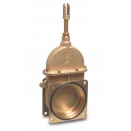 Mz peilio sklendės žalvarinis 6 kvadratinis flanšas