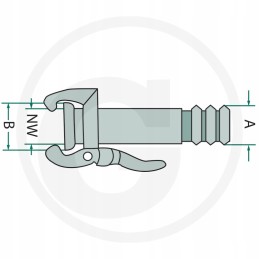 Kištukas su žarnos galu 4050200395g