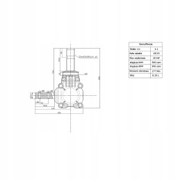 Pavarų dėžė trąšų barstytuvui 1 1 80x80x80x80