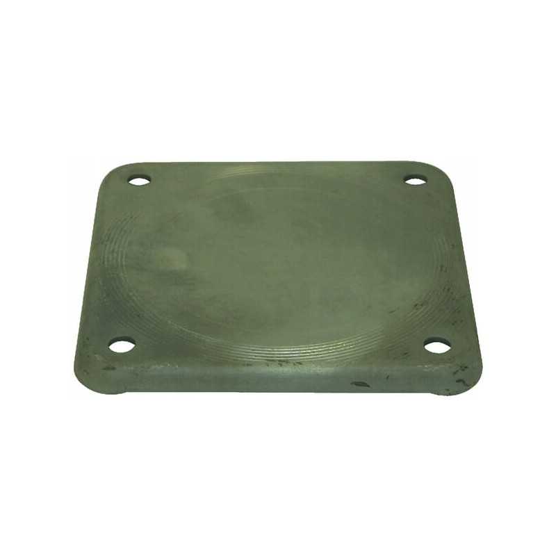 Kvadratinis flanšo dangtis, cinkuotas 6