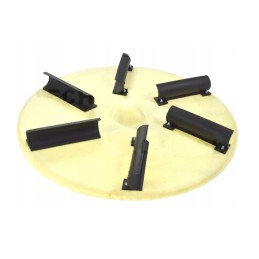 Lenkiškas pjovimo drugelio trąšų barstytuvo diskas