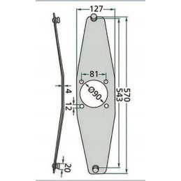 Pz 087 mesko vicon vejapjovės peilių laikiklis