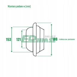 Vyriška jungtis 5c, itališka žarna 110 mm vandens cisternai