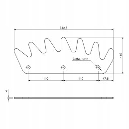 Sąjungos barstytuvo adapterio šukos titano 222105001
