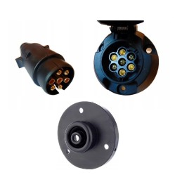 Kištukinio lizdo lizdas 12v 7 kontaktų elektros jungtis