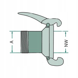 Kištukas su išoriniu sriegiu 4050220591