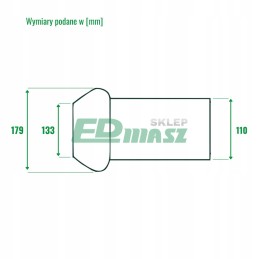 Vyriška jungtis 5c perrot žarna 110 mm tanklaiviui