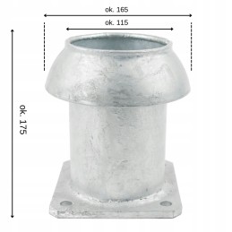 Galinė jungtis 110, mažas, mažas flanšas tanklaiviui