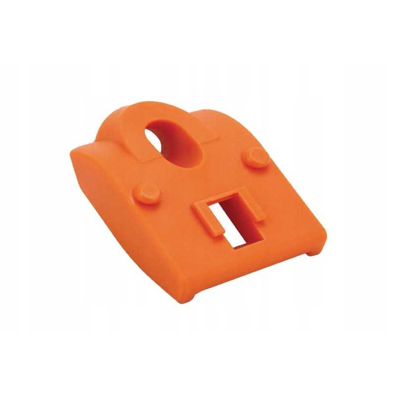 930140 plastikinė jungtis iš oranžinės spalvos