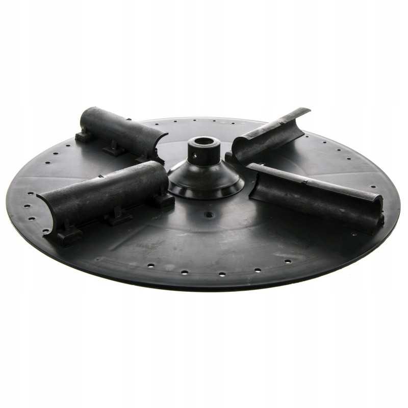 Bunkerio barstymo diskas su 4 sodo peiliais