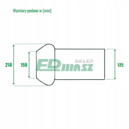 Vyriška jungtis 6c perrot žarna 125 mm tanklaiviui