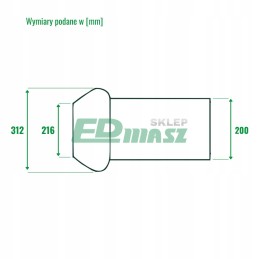 8c perrot vyriška jungtis 200 mm žarnai vandens cisternai