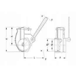 Svirties sklendė 2, du sriegiai