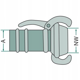 Kištukas 133 5 125 5 su žarnos galu