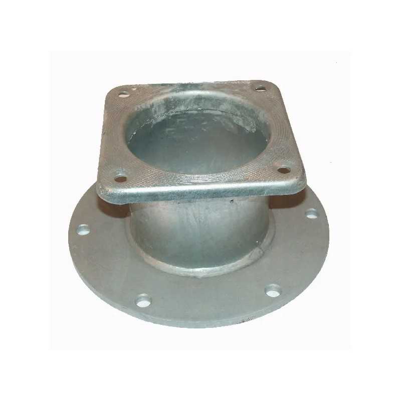 Adapteris su apvalia apykakle, 6 skylutėmis ir keturiomis