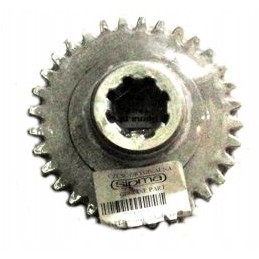 Prakeikimo ratas iš 32 diskinių žoliapjovių