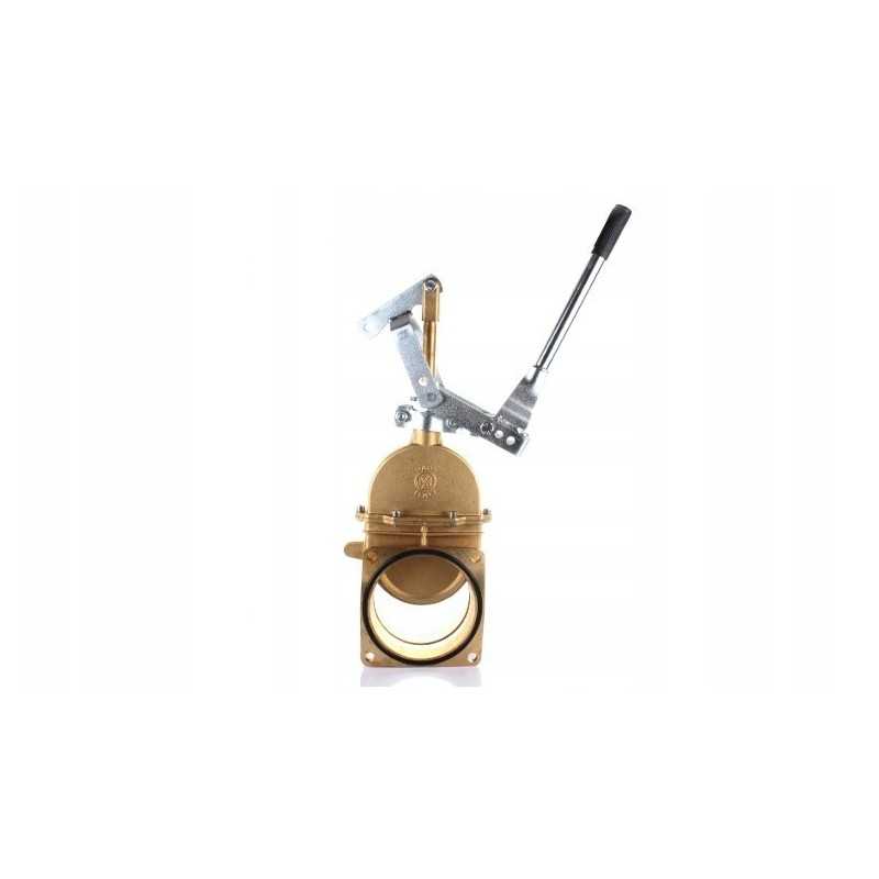 Statinės priekabos slydimo vožtuvas 6 su svirtimi